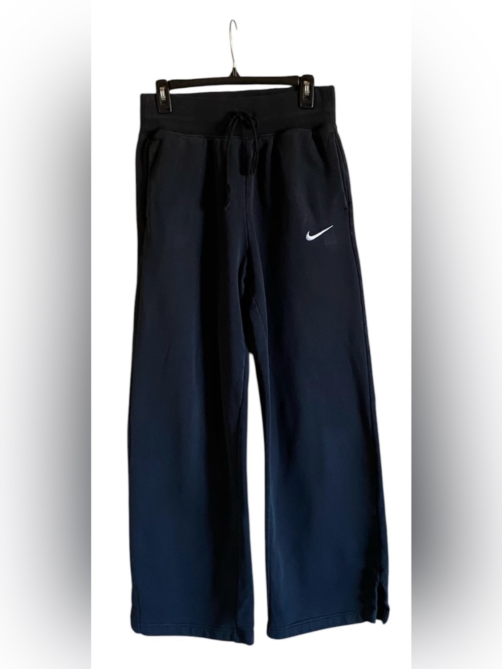 Women’s NIKE Wide leg Sweatpants Black Small Tall